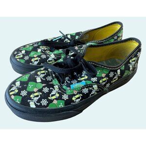 VANS x THE SIMPSONS Youth Glow In The Dark Bart Skeleton Skateboard Sneakers Sz
